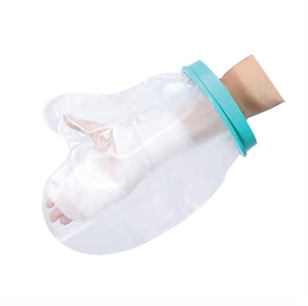 Funnytek Waterproof Cast & Bandage Protector, Waterproof Cast Cover Lower Hand for Shower Bandage Wound Cast Bag Protector for Broken Hands, Fingers, Wrists (Hand)