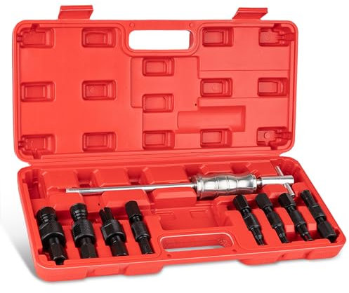 jiouxip Set di estrattori per cuscinetti a pinza per fori ciechi, set di estrattori per cuscinetti e martello scorrevole con pinze espandibili da 8-32 mm, set di rimozione cuscinetti per automobili