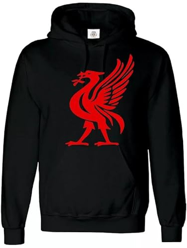 Trendutrustning lever fågel sport Liverpudlian huvtröja långärmad t-shirt logotyp present tröjor för män rolig skämt present jul, Svart huvtröja, XS