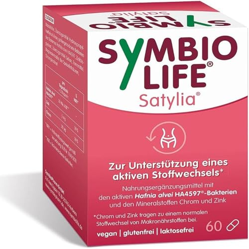 SymbioLife Satylia - unterstützt den aktiven Stoffwechsel mit Chrom und Zink* - Nahrungsergänzungsmittel mit aktiven Bakterien - 60 Kapseln