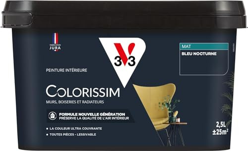 V33 Peinture multi-supports Colorissim® Bleu nocturne Mat 2,5L