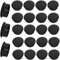 ZUOQIANG 8mm Plastic Hole Plugs, 20 Pcs Locking Insert End Cap, Snap in Locking Hole Tube for Table, Kitchen Cabinet, Furniture, Black