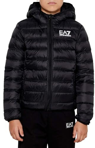 EA7 Emporio Armani Piumino Bambino 100 grammi 8NBB05-BNGPZ Nero/Bianco Misura 10 anni