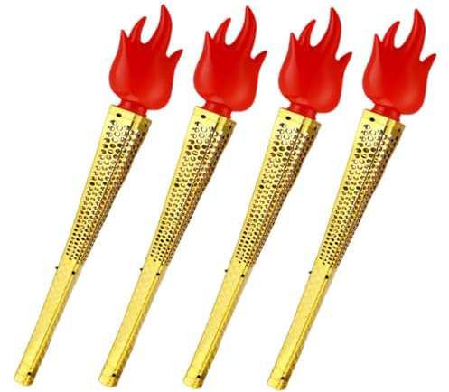 OKUMEYR 4pièces Torches Artificielles Créatives Lot pour Cosplay Jeux Vidéo Et Décorations De Fête Anniversaire