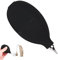 1PCS Squeeze Ball Pump Duster for Hearing Aids Silicone Hearing Aid Puffer Reusable Aid Blower Air Puffer Portable Hearing Aid Cleaning Kits for Hearing Aid Lens Watch Camera Cleaning (Black)