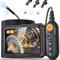 Dual Lens Endoskopkamera mit Licht 10M, Hopefox 5,0 Zoll IPS Bildschirm Inspektionskamera,1080P HD Digital Industrie Endoskop Kamera mit 8+1 LED Licht, 8mm IP67 Wasserdicht Kanalkamera Rohrkamera