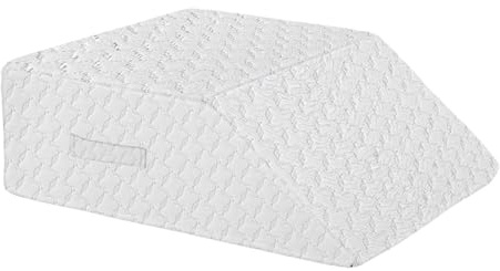 Cuscino per gambe, di elevazione, ergonomico, 50 x 40 x 20 cm, cuscino di supporto per ginocchio, per fianchi, schiena, caviglia, pisolino, riposo, lettura, recupero, relax a casa, grigio