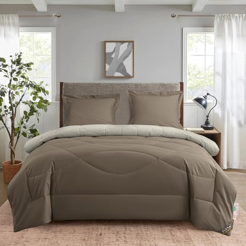 SLEEP COMFY Couette 4 saisons 200 x 200 cm - Couette d'été et plaid - Coton hypoallergénique - Couette toutes saisons sans housse - Certifié Oeko-Tex - Pour lit double et chambre d'amis