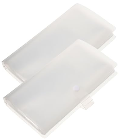 Angoily 2 Piezas Álbum Transparente para Billetes y Entradas Organizador Portátil Multiusos con Sueltas Colección y Almacenamiento Seguro para Tarjetas y Recuerdos