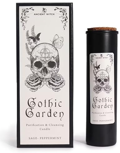 Ancient Witch Ritual Candles – Gotiskt trollformeljus set med 5 rituella mönster | manifestation, rengöring, önskan, kraft och helande | dekorativa andliga ljus för häxhantverk, meditation och