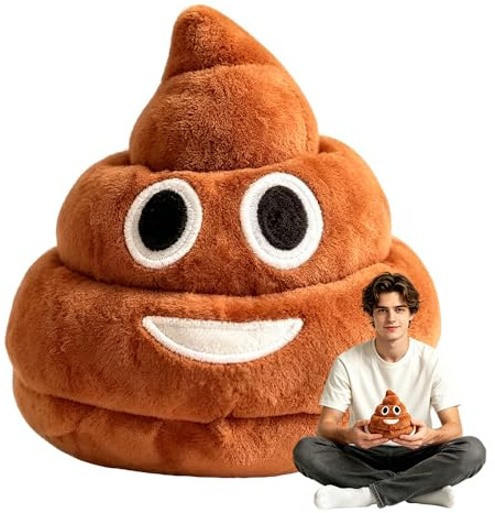 Mineup Poop Coussin en Peluch, 12cm Jouet Amusant en Peluche Parlant Fait des Sons de Pet,Joue Plus de 7 Sons Différents, Poop Peluche pour Tous Les Âges, Animaux de Compagnie, de Beaux Cadeaux