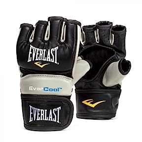 Everlast Everstrike Guantes De Entrenamiento para Hombre, Negro/Gris, M-L