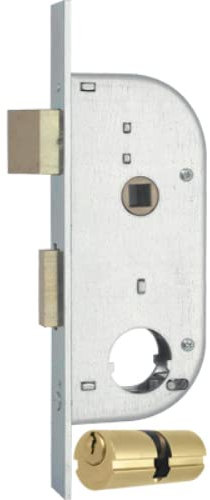 Serratura cancello infilare 149 mg b.q zinc f.mm 20 f.tondo m2+scr+q8 e.mm 32 cf=pz 2 Mg