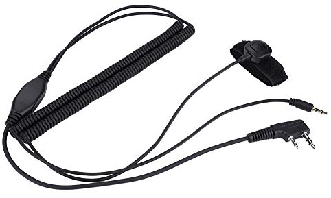 VBESTLIFE Bluetooth Helmet Earpiece Cable for Two-way Radio, Two Way Radio Bluetooth Helmet Headset Walkie Talkie Headset Special Connection Cable for Kenwood Baofeng