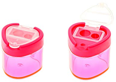TSI 45328-3 Taille-crayon double triangulaire avec fermeture Rose