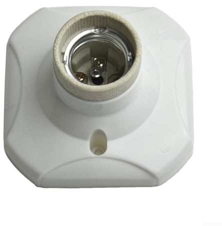 SPORTARC Socketta E27 in PVC e ceramica, resistente alle alte temperature per paratie e spazi chiusi