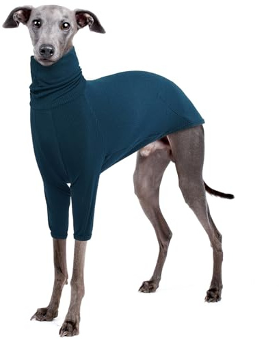 IECOii Tuta levriero italiano, maglione pullover levriero italiano, maglioni a collo alto per cani di taglia grande, giure autunno inverno per levriero afgano, abbigliamento termico whippet cappotto