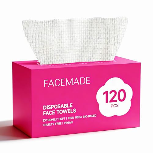 FACEMADE 120 Count Face Towels Disposable