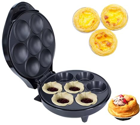 GDBTDL Appareil électrique à Cupcakes et tartes, Machine en Acier Inoxydable avec plaques antiadhésives, Chauffage Double Face, idéal pour Donuts et Desserts Faits Maison, boulangeries et cafés