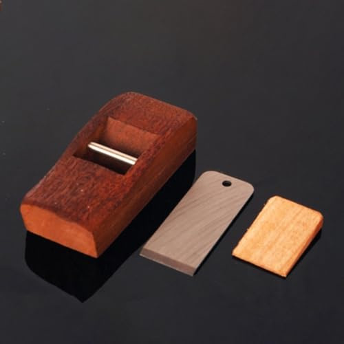 Zilimontt Wooden Hand Planer for Woodworking - Flat Plane Carpenter Tool with Blade, DIY Woodcraft Trimming Plane for Home Garden and Workshop Use(100mm)