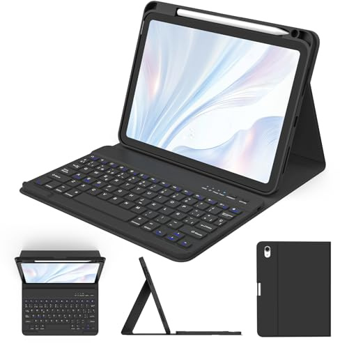 FUWANG Funda con Teclado para iPad Air 11 Pulgadas M3 2025 / M2 2024