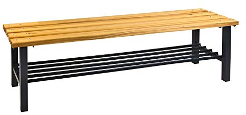 ADB Sitzbank Umkleidebank Garderobenbank mit Schuhrost L1500xB400xH420mm