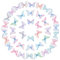 SUNNYCLUE 180 Stück Schmetterlinge aus Stoff Schmetterling Dekorationen Organza Schmetterling 3D Schmetterlinge Deko Ornament Schmetterlingsflügel für DIY Nähen Basteln Wandschmuck Kleidung Haarclips