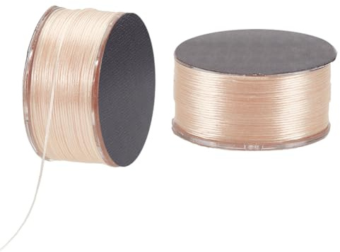 PH PandaHall 92m Cordes de Bracelets 0,1 mm Fil de Perles Fil de Perles de rocaille Fil à Coudre Ficelle à Bijoux pour Couture en Cuir Perles Fabrication de Bijoux, Bracelets, Colliers