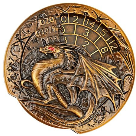 Würfelspinner aus Metall | Tischspiel-Spinner | Würfel-Roulette-Spinner aus Metall | Würfelspinner aus Metall wurden entwickelt, um Tabletop- und RPG-Spiele zu verbessern, indem sie EIN langlebiges