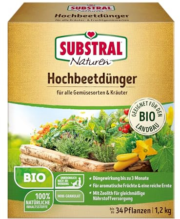Substral Naturen Hochbeetdünger 1,2kg Gemüse & Kräuter Zeolith 3 Monate