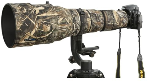 ROLANPRO Vattentätt linsskydd för Nikon AF-S 600mm F4G ED VR Kamouflage Regnskydd Linsskyddsfodral Vapenväska 9# Gräskamouflage