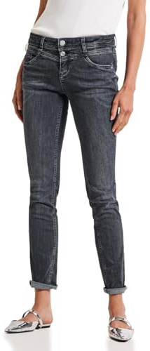 Street One Jean Coupe décontractée Gris foncé délavé 25