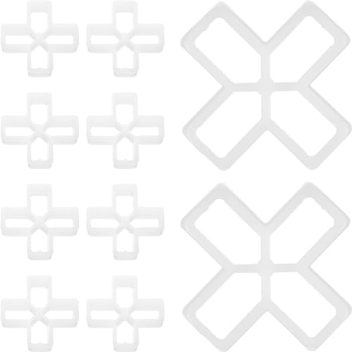 KONTONTY 100pcs Tile Spacer Grout Leveling Clips for Accurate Tile Positioning Cross Shaped Spacers for Walls and Floors Simple Installation for DIY Home Projects