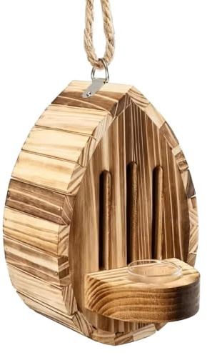 Maison à Papillons avec Une Mangeoire Refuge en Bois Naturel en Forme de