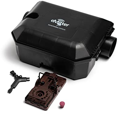 Gorilla Traps Rattenfalle mit giftfreiem Monitoring-Köder und Köderstation, Profifalle zur Bekämpfung von Ratten und Mäusen, für Kinder und Haustiere sichere Köderbox Schlagfalle Schädlingsbekämpfung