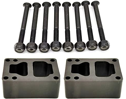 SPORTARC 30 mm Gummidichtung für Pads + 53 mm Bolzen Skateboard-Dichtung Longboard-Riser für Pads mit Stegnagel für Skateboard Longboard Double Rocker