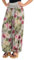 Malito - Damen Haremshose floraler Blumen Print - atmungsaktive Pumphose - dünne Freizeit Strandhose - hautfreundliche Aladinhose 8939 (hellgrau)