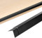 sourcing map 3Pcs Wall Corner Protector, 90cm (L) x2cm (W) Self-Adhesive Corner Guards, Aluminum Alloy Peel and Stick Edge Protector Molding Trim for Wall Door, Black