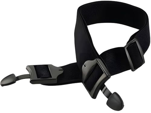 SIGMA Brustgurt Rückenspanngurt Ersatzgurt Sport - kompatibel Analog Herzfrequenz Transmitter schwarz - Verstellgurt Ersatz Brustgurt - elastischer Strap Gurt