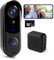 PEKNIU Wireless WiFi Video Doorbell Camera with Chime, 32GB SD/Cloud Storage, 1080P HD, PIR Motion Detection, Night Vision, 2-Way Audio, Real-Time Alerts, IP66 Weatherproof, 2.4G WiFi