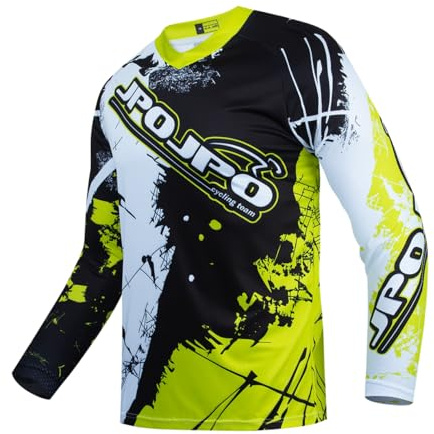 PSPORT Dirt Bike Trikot für Jugendliche, Kinder Mountainbike-Hemd Langarm Kinder Downhill-Trikots für Motorrad Motocross BMX Moto MX Offroad-Rennen, 8 Jahre