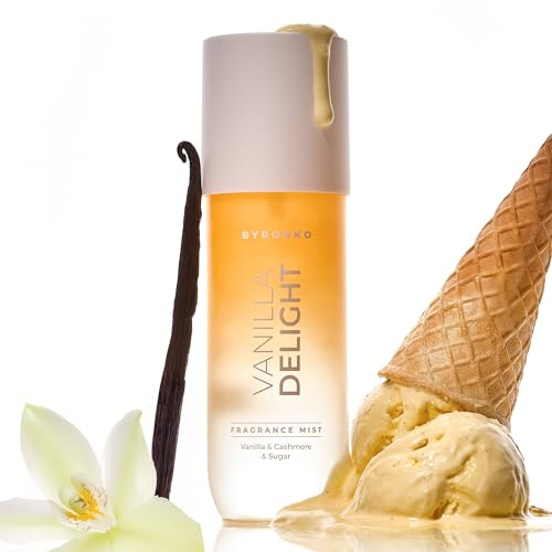 BYROKKO Vanilla Delight Hair & Body Mist Mujer – Spray Corporal y Capilar de Vainilla, Coco & Caramelo – Bruma Perfumada Dulce y Cremosa – 150 ml