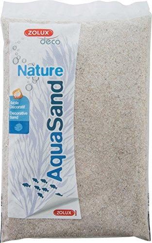 Zolux Gravier Naturel pour Aquarium Quartz Fin de 0,3 à 1,2 mm de Granulométrie 1 kg