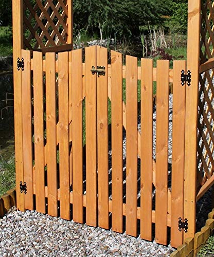 Beauty.Scouts Outdoor Dino Collection Türen für Pergola Michi, Kiefer, honigbraun, 100 x 2,5 x 100 cm, Gartenpergolatüren, Pergolatore, Tore für Pergola, Pergolatüren, Gartentüren