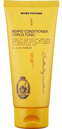 Seven Potions Bart Conditioner für Männer - Beugt Bartjucken und Schuppen vor - Natürlich, Vegan, Tierversuchsfrei (Citrus Tonic, 100 ml)