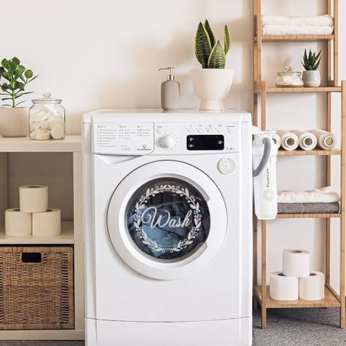 SUPERDANT Wash & Dry Citazioni Adesivi Da Parete Vinile Adesivi Parete Fai Te Dire Adesivo Muro Decorativo per Lavanderia Murales Adesivi da Parete Decorazione Domestica 59x30cm Decorazione per Casa