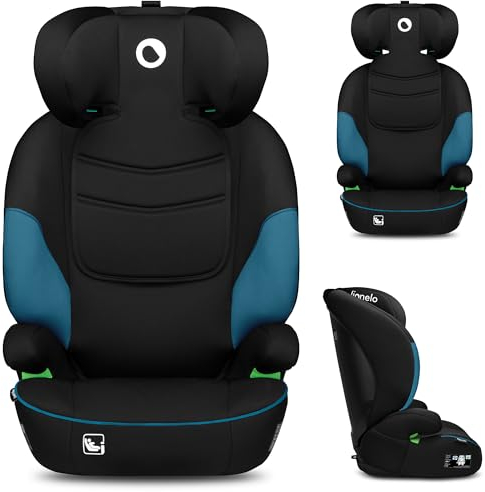 LIONELO Car Seat LARS i-Size for Baby 15-36 kg (100-150cm/4-12 Years) Universal fit with Seat Belt, Enhanced Side Protection, 10-Level headrest, Armrests, Wide & Comfortable Seat, Easy Install & Wash