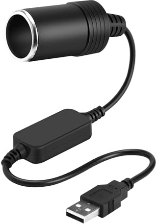 Anei Câble convertisseur USB A Mâle vers Prise Allume-Cigare Femelle 12 V Adaptateur Allume Cigare USB Voiture Cigarette Allume pour GPS Dashcam Chien Électronique etc