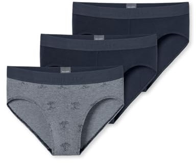 Schiesser Herren 3 Pack Slips Bio Baumwolle Multipack - 95/5 Organic, Sortiert 10_180196, 6