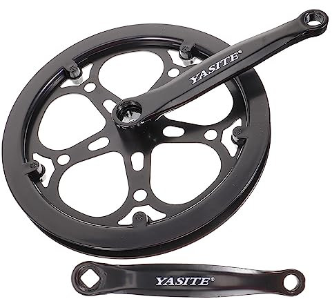 GAROZATION Fahrrad-kurbelgarnitur Zähne Eisen Single Speed Kettenblatt Robust Für Klapprad Bahnrad Fixie Einfache Montage Langlebig